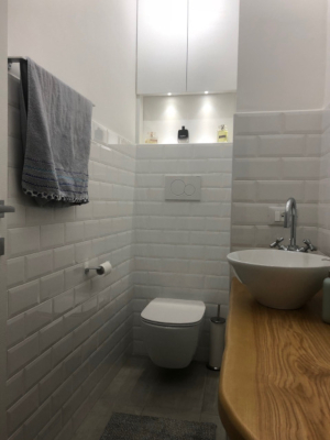 Zona lavabo del bagno ospiti